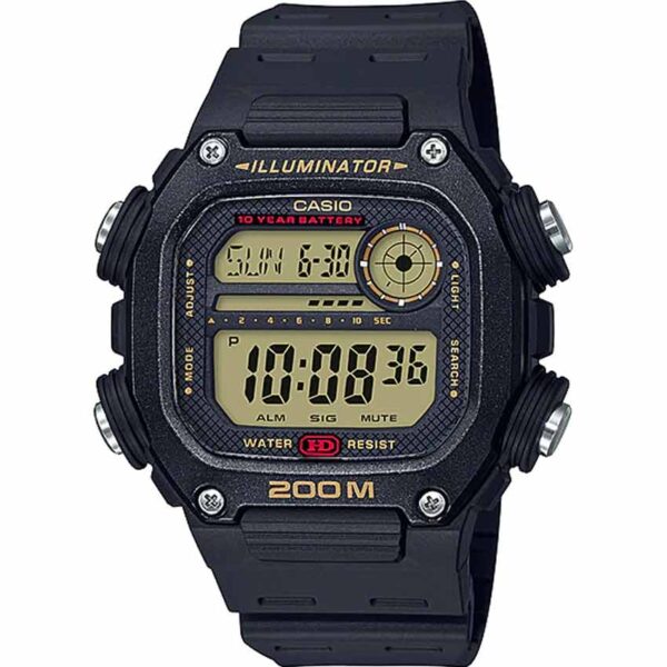 Casio DW-291H-9AVDF Men’s Multi Time Black Resin Strap Digital Watch