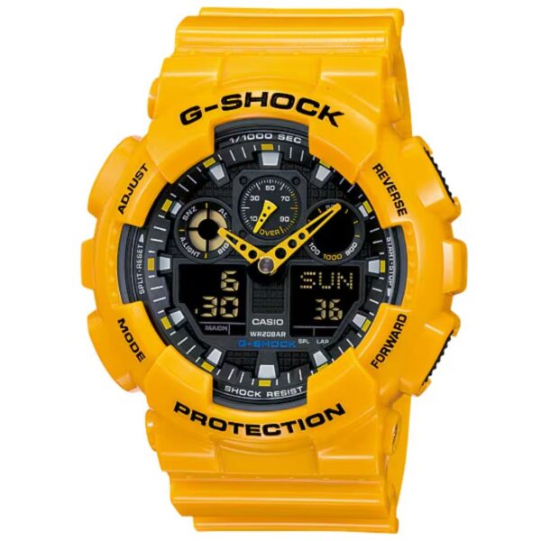 Casio GA-100A-9ADR G-Shock Men’s Deep Yellow Resin Watch