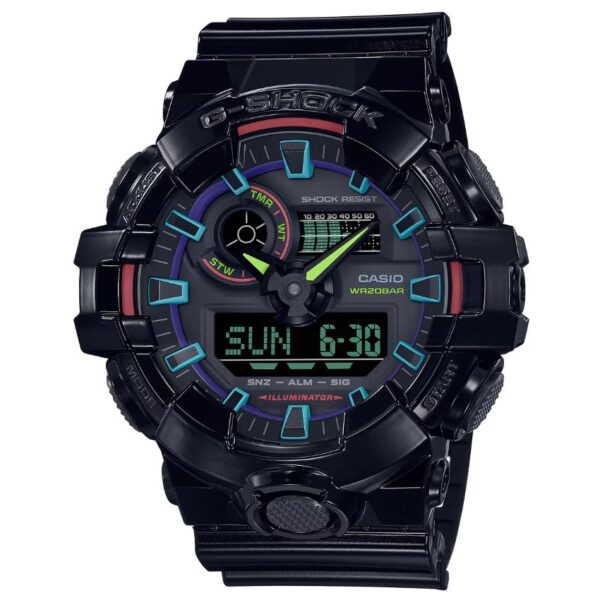 Casio GA-700RGB-1ADR G-Shock Men’s Multicolor Dial Watch