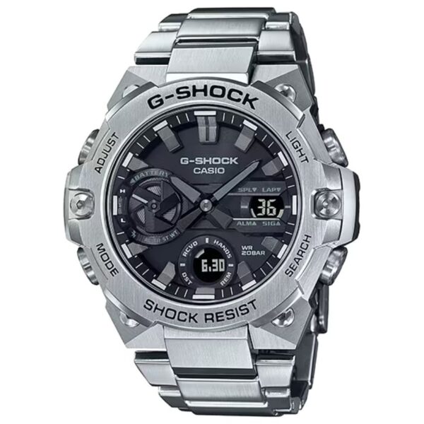 Casio GST-B400D-1ADR G-Shock Men’s Ultra-Thin Smartphone Link Silver Metal Watch