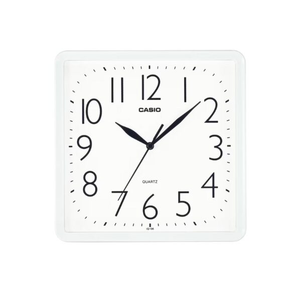 Casio IQ-06-7DF White Rectangular  Analog Wall Clock