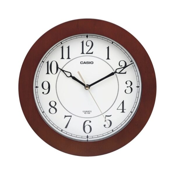 Casio IQ-126-5DF Thinline Quartz Marron Resin Frame and Beige Dial