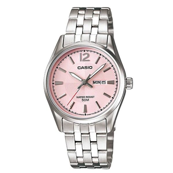 Casio LTP-1335D-5AVDF Women’s Stainless Steel Pink Dial Small Watch