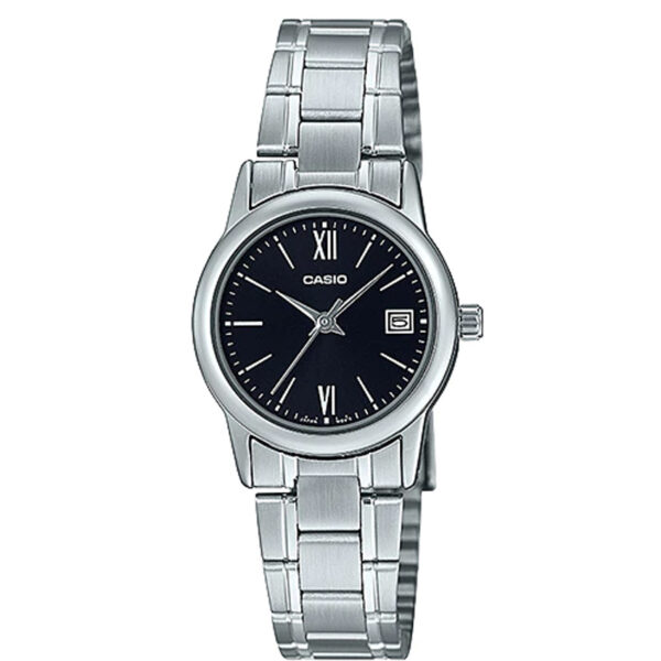 Casio LTP-V002D-1B3UDF Women’s Black Dial Stainless Steel Small Watch