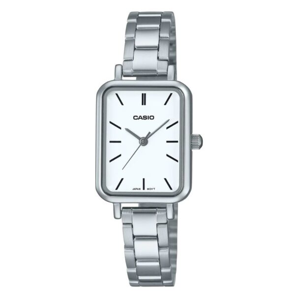 Casio LTP-V009D-7EUDF Women’s Rectangular Silver Stainless Steel Watch