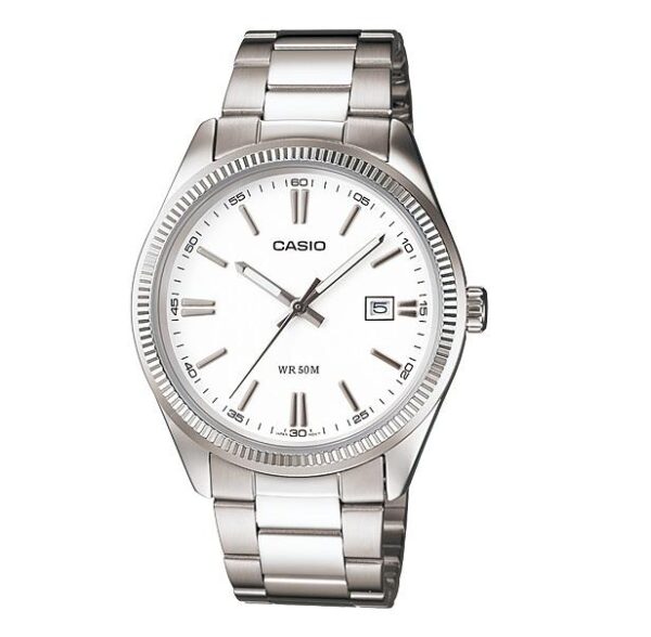 Casio Gent’s  MTP-1302D-7A1VDF Enticer Silver Dial Small Watch