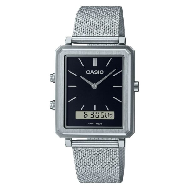 Casio MTP-B205M-1EDF Unisex Enticer Analog-Digital Mesh Watch