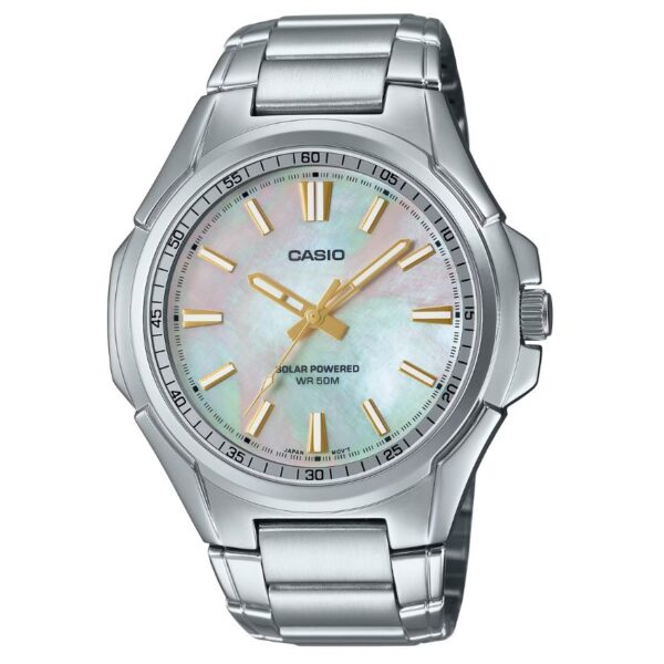 Casio MTP-RS100S-7AVDF Men’s Solar Powered Brown Dial Stainless Steel Watch