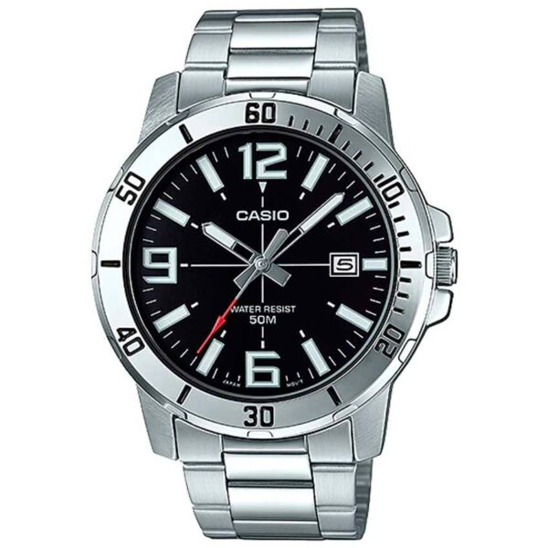 Casio Gent’s MTP-VD01D-1BVUDF Enticer Analog Black Dial Watch