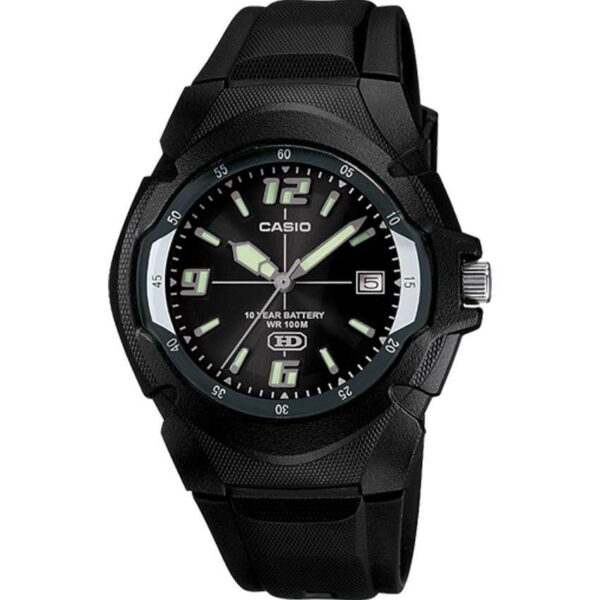 CASIO MW600F-1AV Men’s Black Sport with Black Dial Resin Band Small Size Watch
