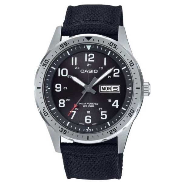 Casio MTPS120L-1AV Men’s Solar-Powered Fabric Watch