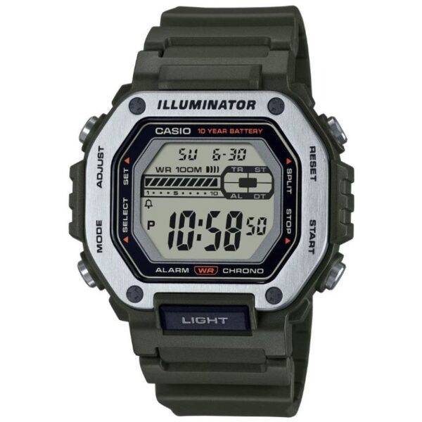 Casio MWD110H-3AV Men’s Green Dial Digital Resin Watch