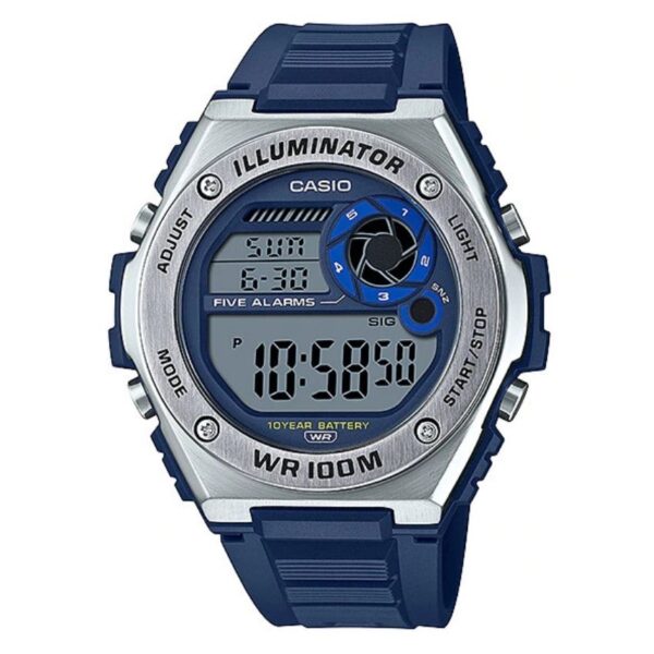 Casio MWD-100H-2AVDF Men’s Digital Illuminator Blue Resin Band Watch